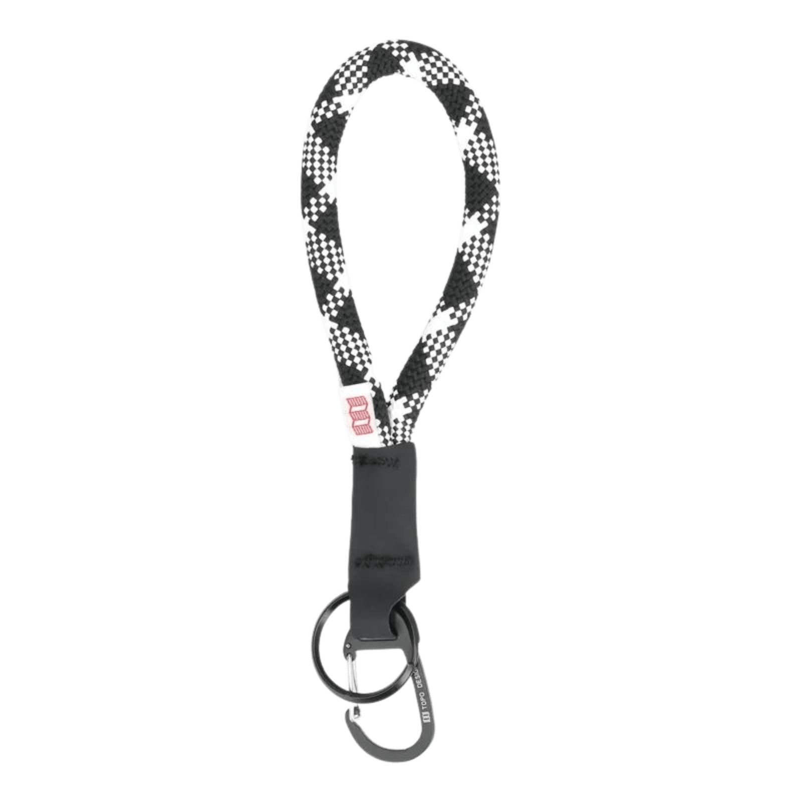 Crux Key Clip Topo Designs Black - ECRU