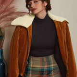 Culotte King Louie Pia Feathers Check - ECRU