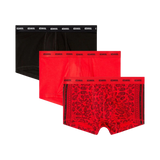 Pack de 3 Calzoncillos DIESEL Boxers Damien Rojo / Negro
