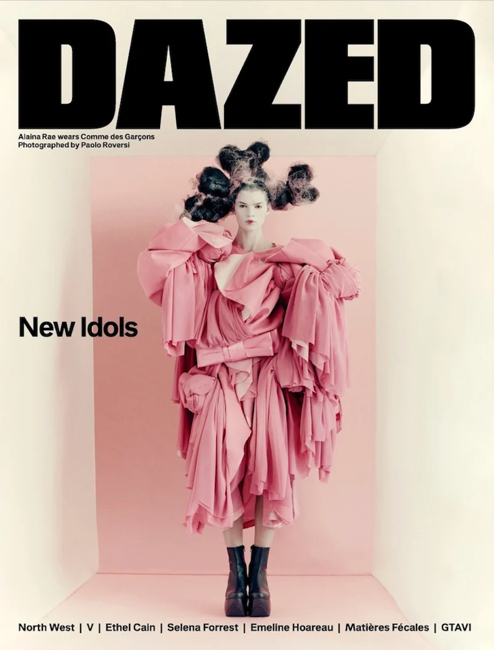 Dazed Autumn 2026 New Idols — portada Comme des Garçons
