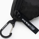 Mini Pouch AND WANDER Sil Black