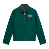 Chaqueta DEUS EX MACHINA Earls Work Racing Green — fotografía oficial frontal