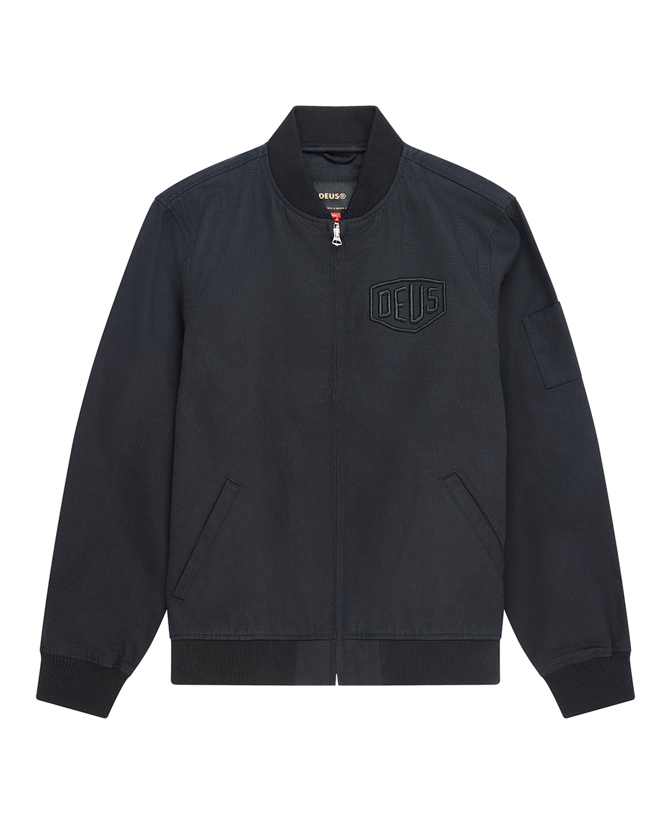 Bomber DEUS EX MACHINA Ryder Work Black — fotografía oficial frontal