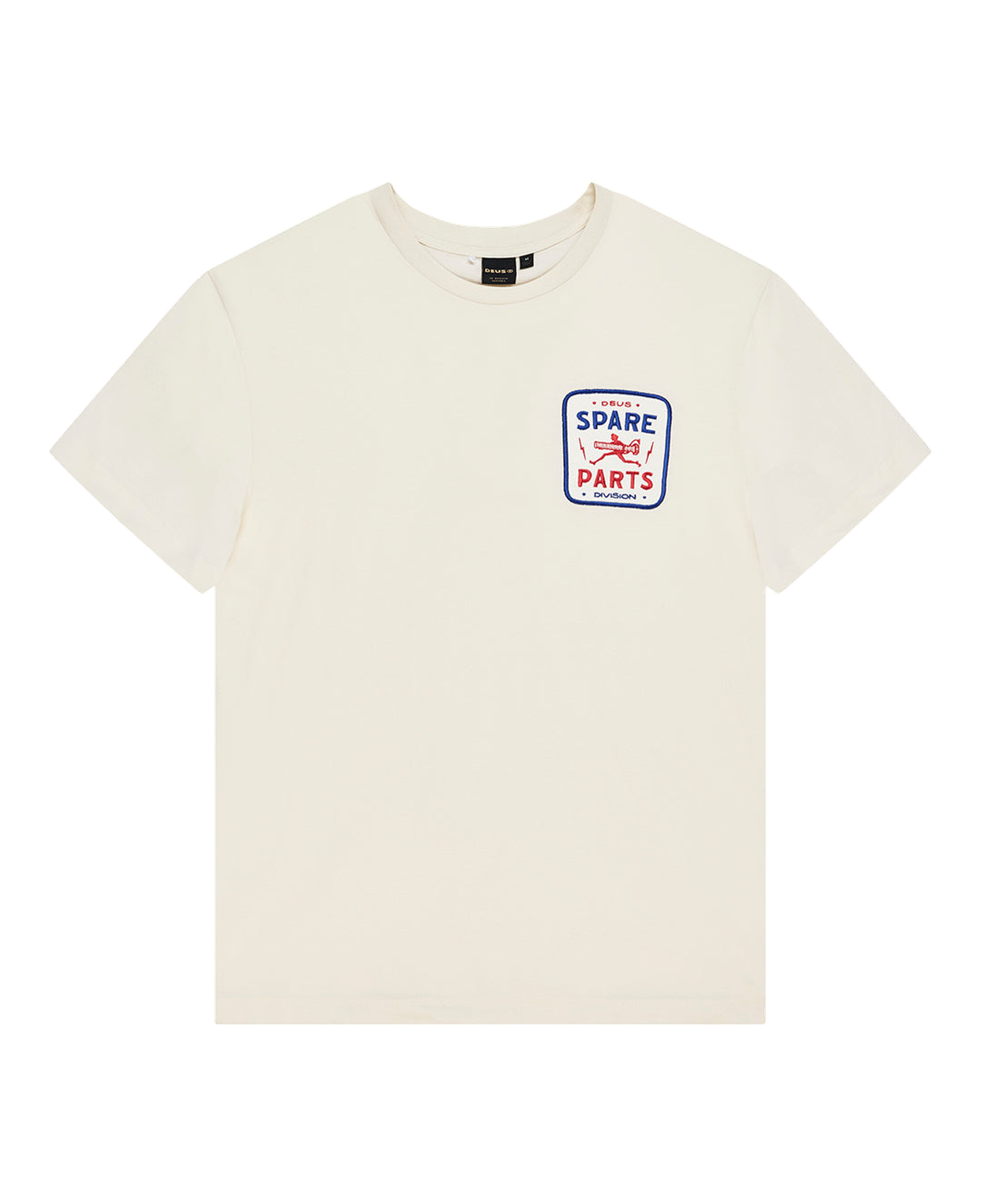 Camiseta DEUS EX MACHINA Mudflap Vintage White — fotografía oficial frontal