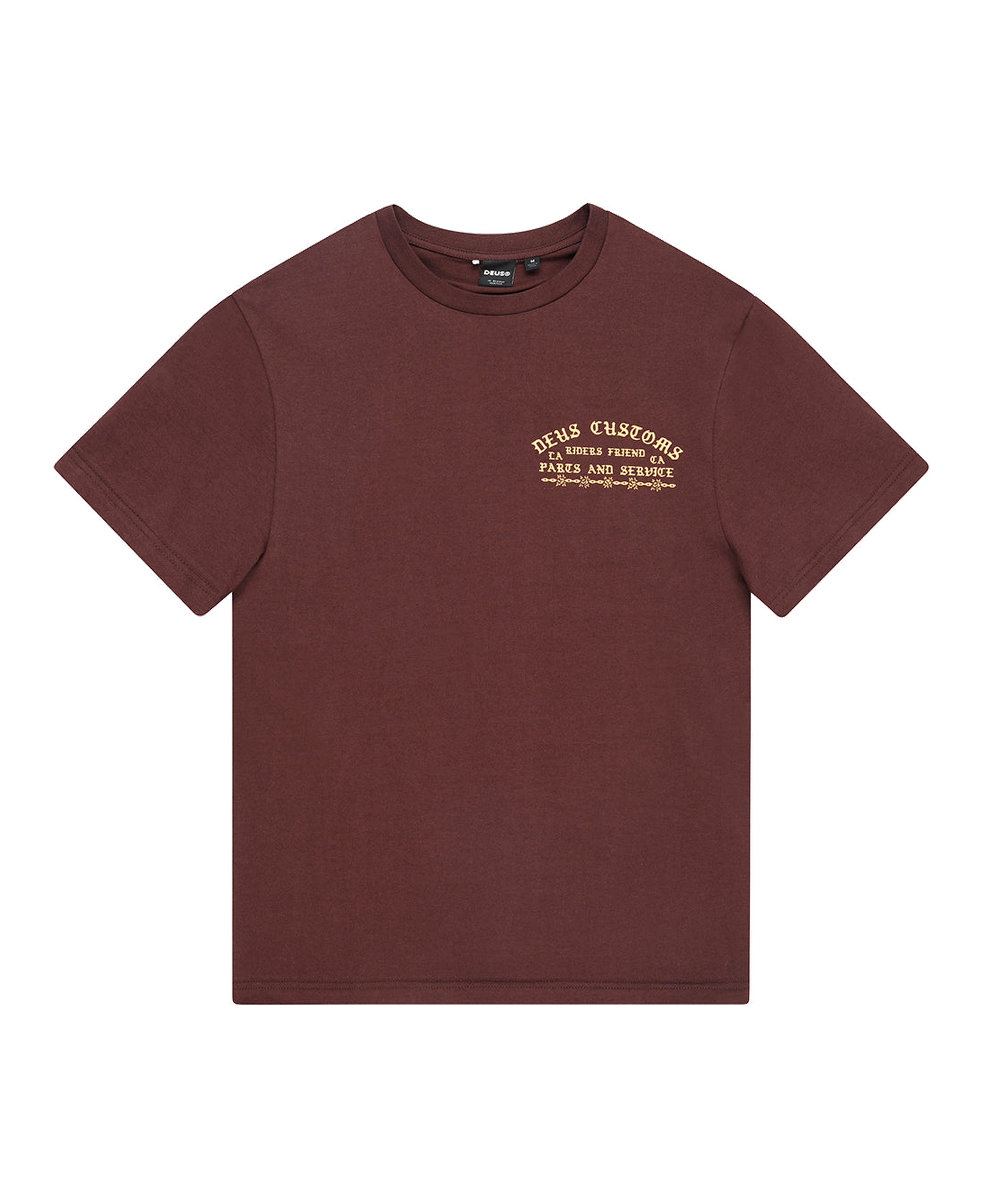 Camiseta DEUS EX MACHINA Unchained Brown — fotografía oficial frontal