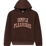 Sudadera DEUS EX MACHINA Unfinished Downtown Brown — fotografía oficial frontal