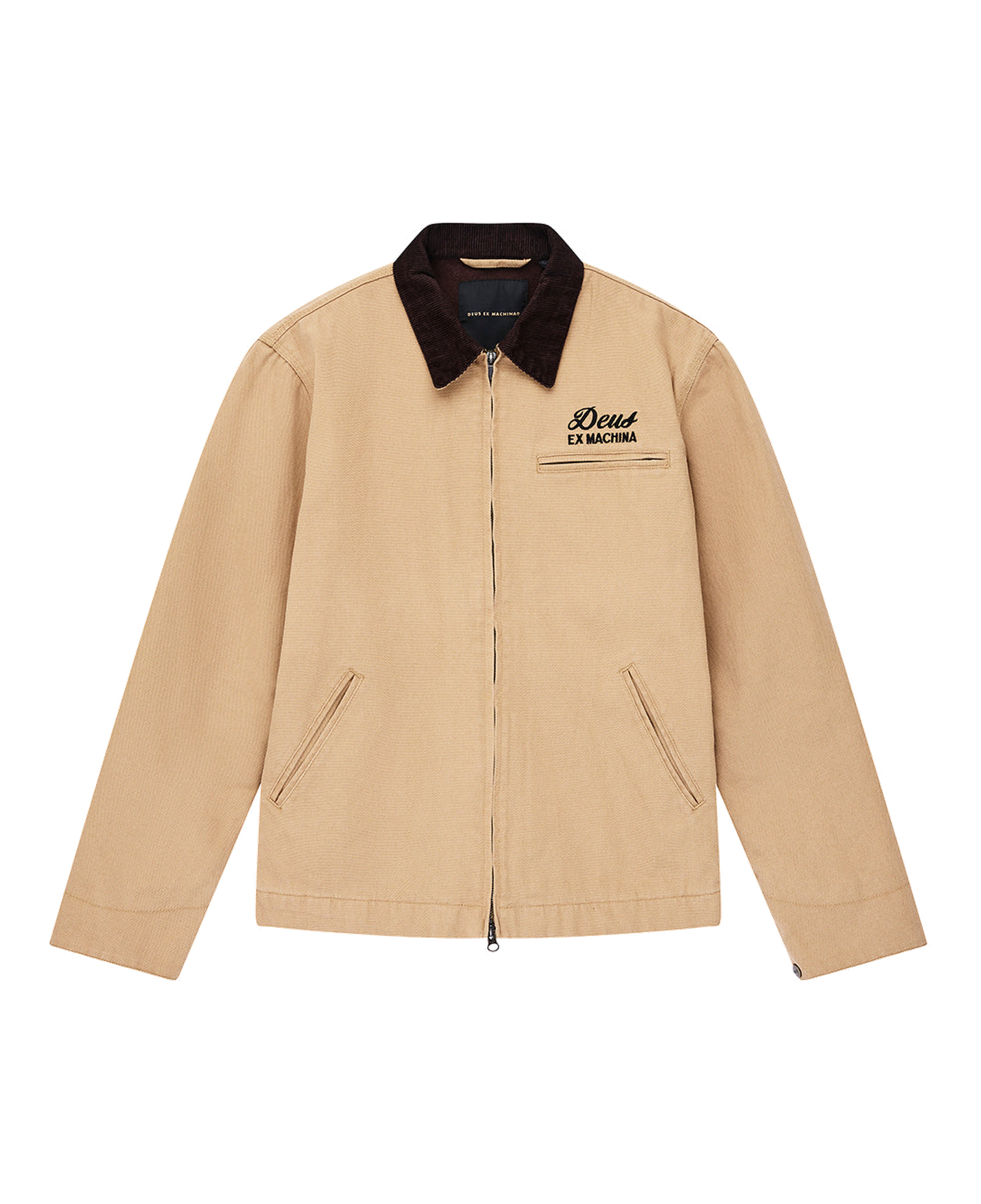 Chaqueta DEUS EX MACHINA Address Workwear Dijon Tan — fotografía oficial frontal