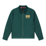 Chaqueta DEUS EX MACHINA Cutaway Racing Green — fotografía oficial frontal