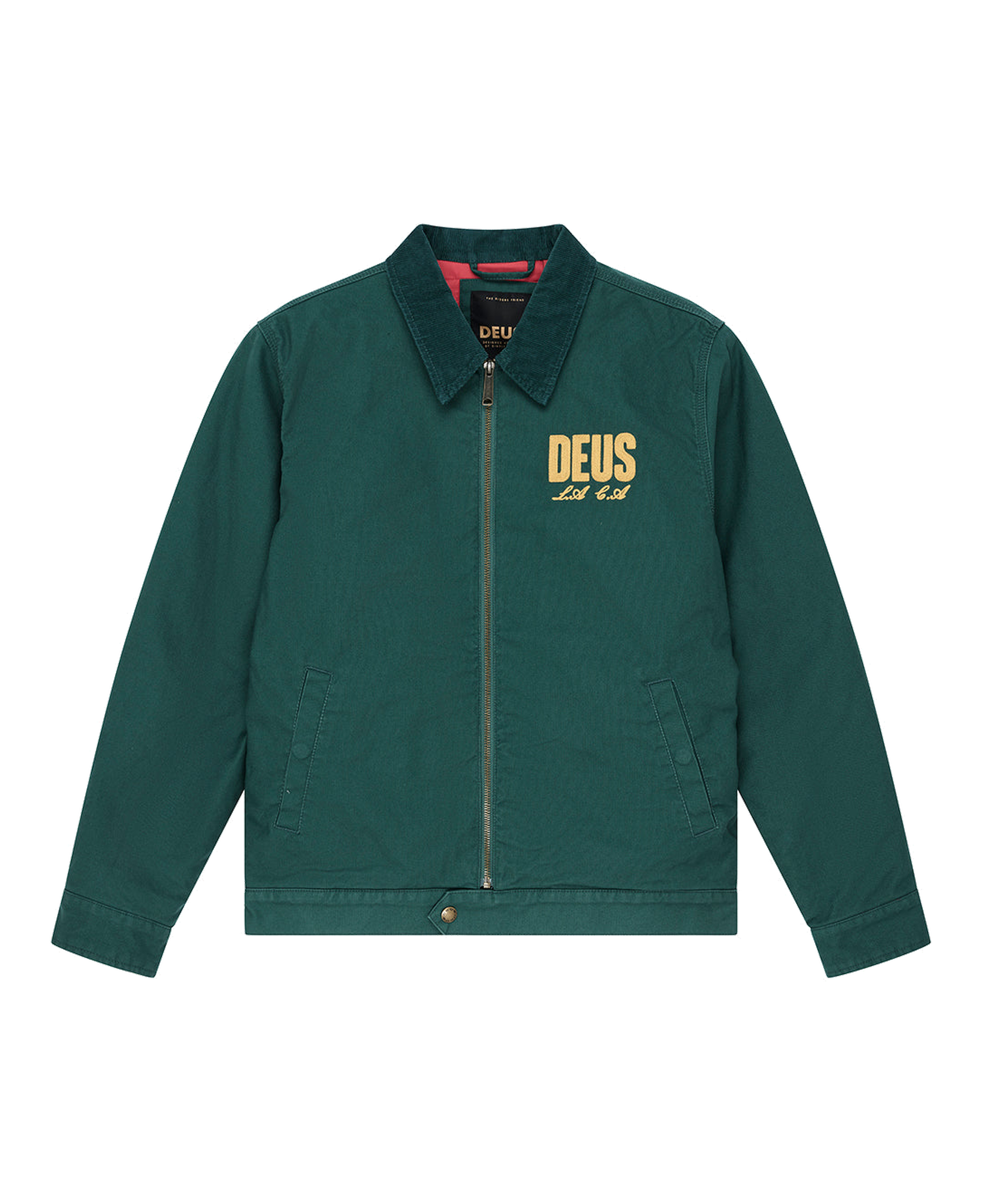 Chaqueta DEUS EX MACHINA Cutaway Racing Green — fotografía oficial frontal