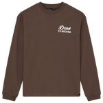 Camiseta manga larga Deus Ex Machina Harajuku Sign Bison Brown - flat