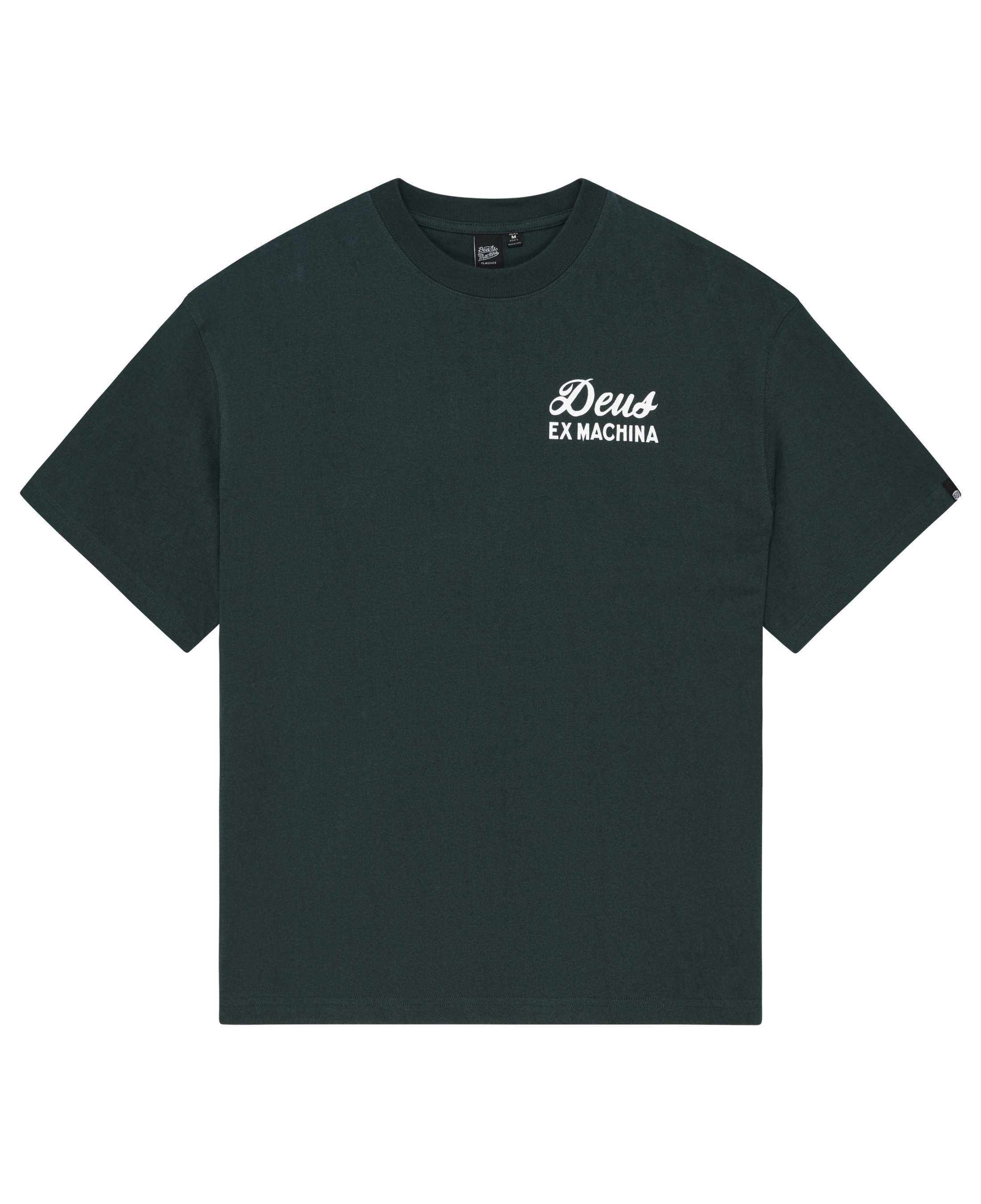 Camiseta Deus Ex Machina Biarritz Sign Racing Green - flat