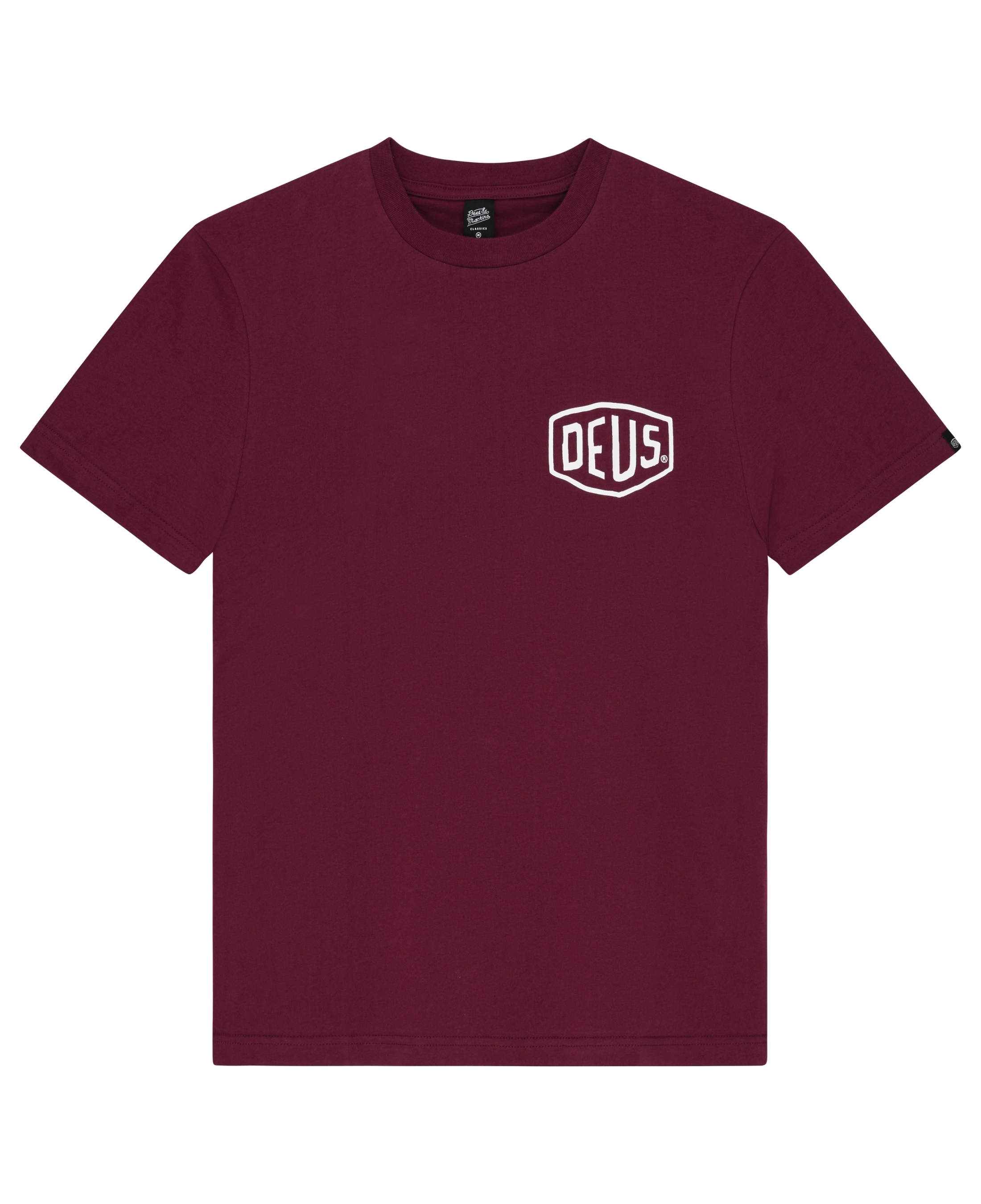Camiseta Deus Ex Machina Biarritz Address Burgundy - flat