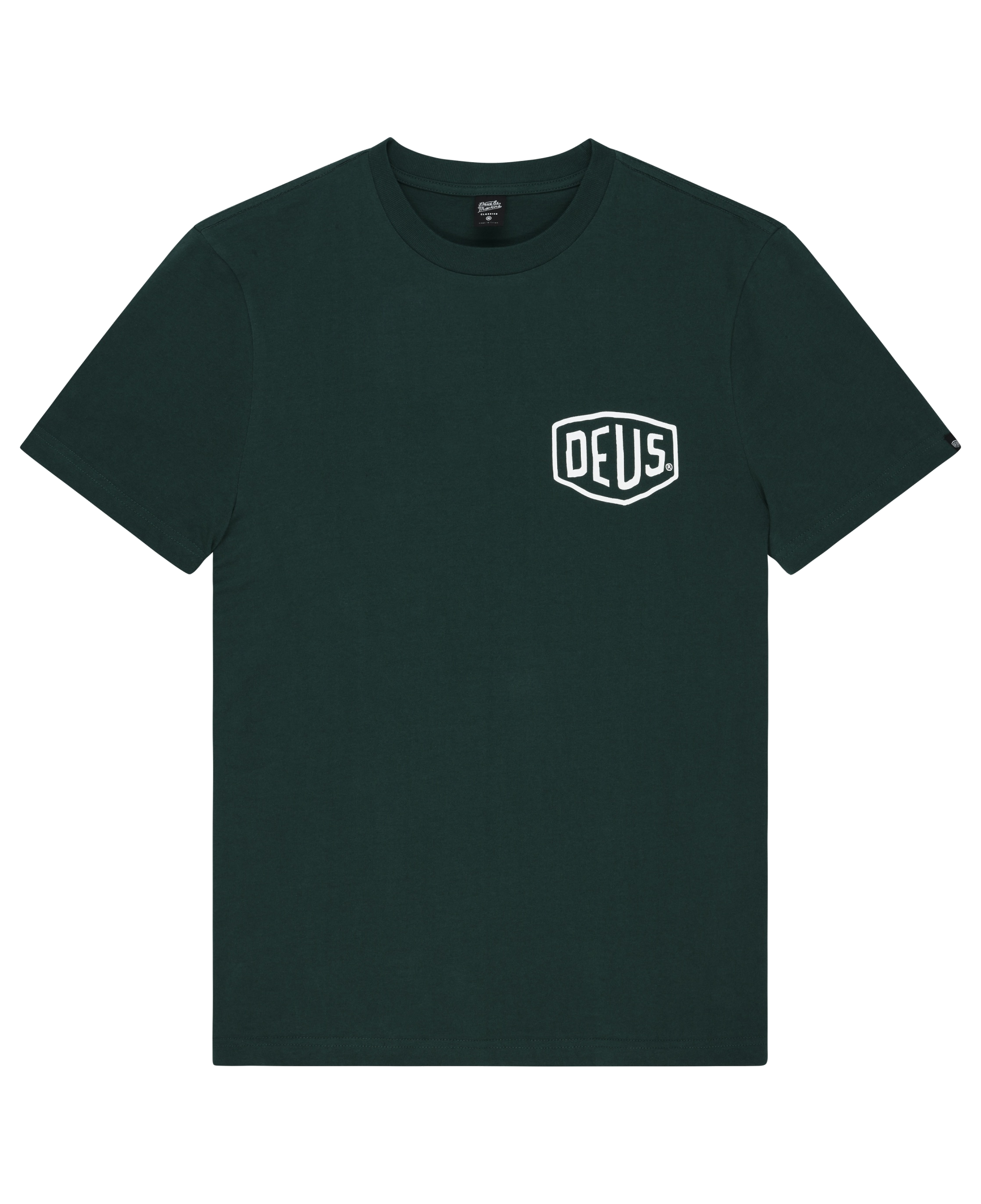 Camiseta Deus Ex Machina Venice Address Racing Green - flat