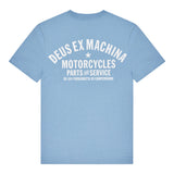 Camiseta Deus Camperdown Address Glacier Blue — espalda