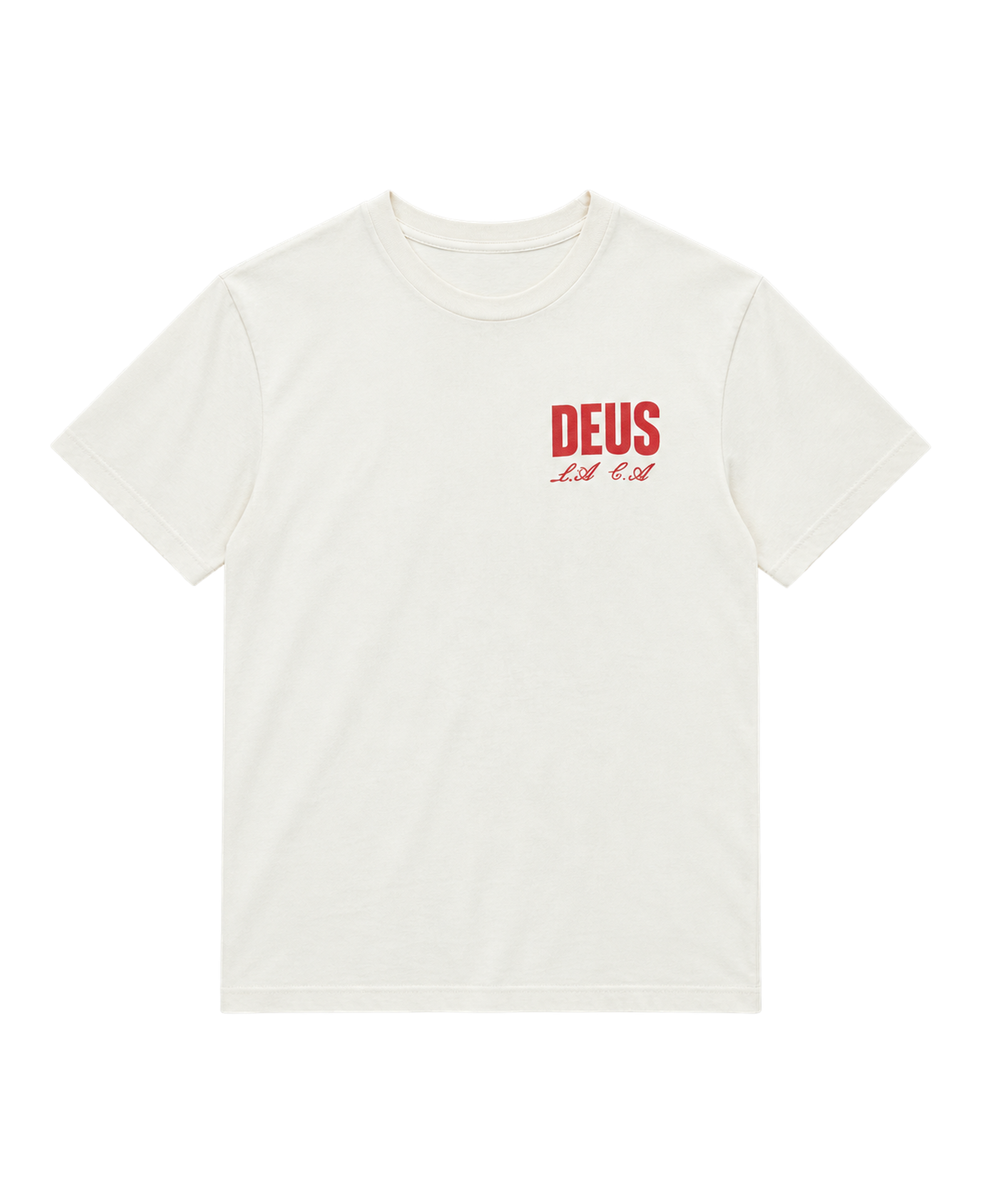 Deus Ex Machina cutaway vintage white — vista frontal en plano