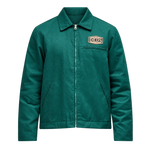 DEUS EX MACHINA Earls Work Jacket Racing Green - flat frontal transparente
