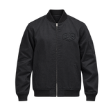 DEUS EX MACHINA Ryder Work Bomber Black - flat frontal transparente