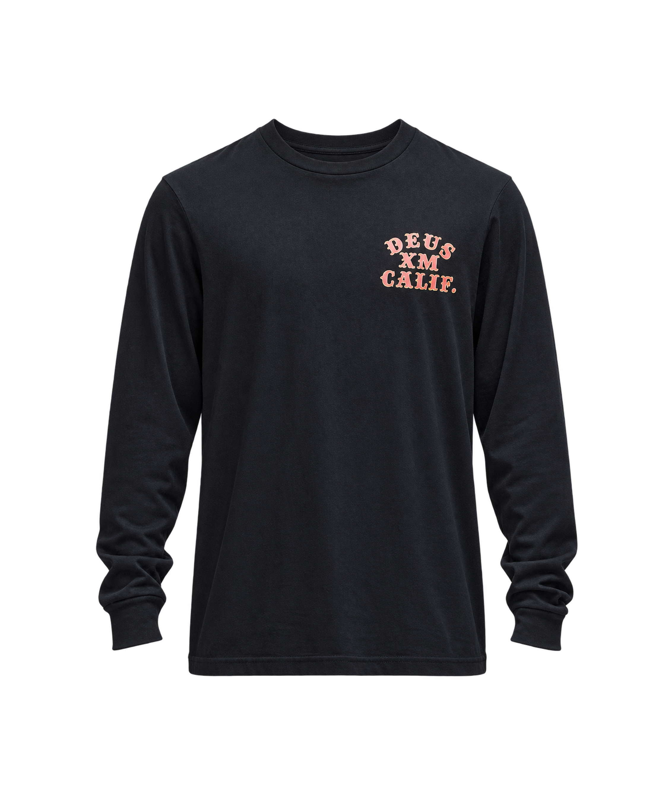 DEUS EX MACHINA Quick Strike LS Black - flat frontal transparente