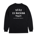 DEUS EX MACHINA Venice LS Black - flat frontal transparente