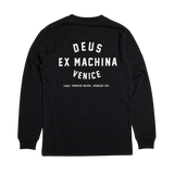 DEUS EX MACHINA Venice LS Black - flat frontal transparente