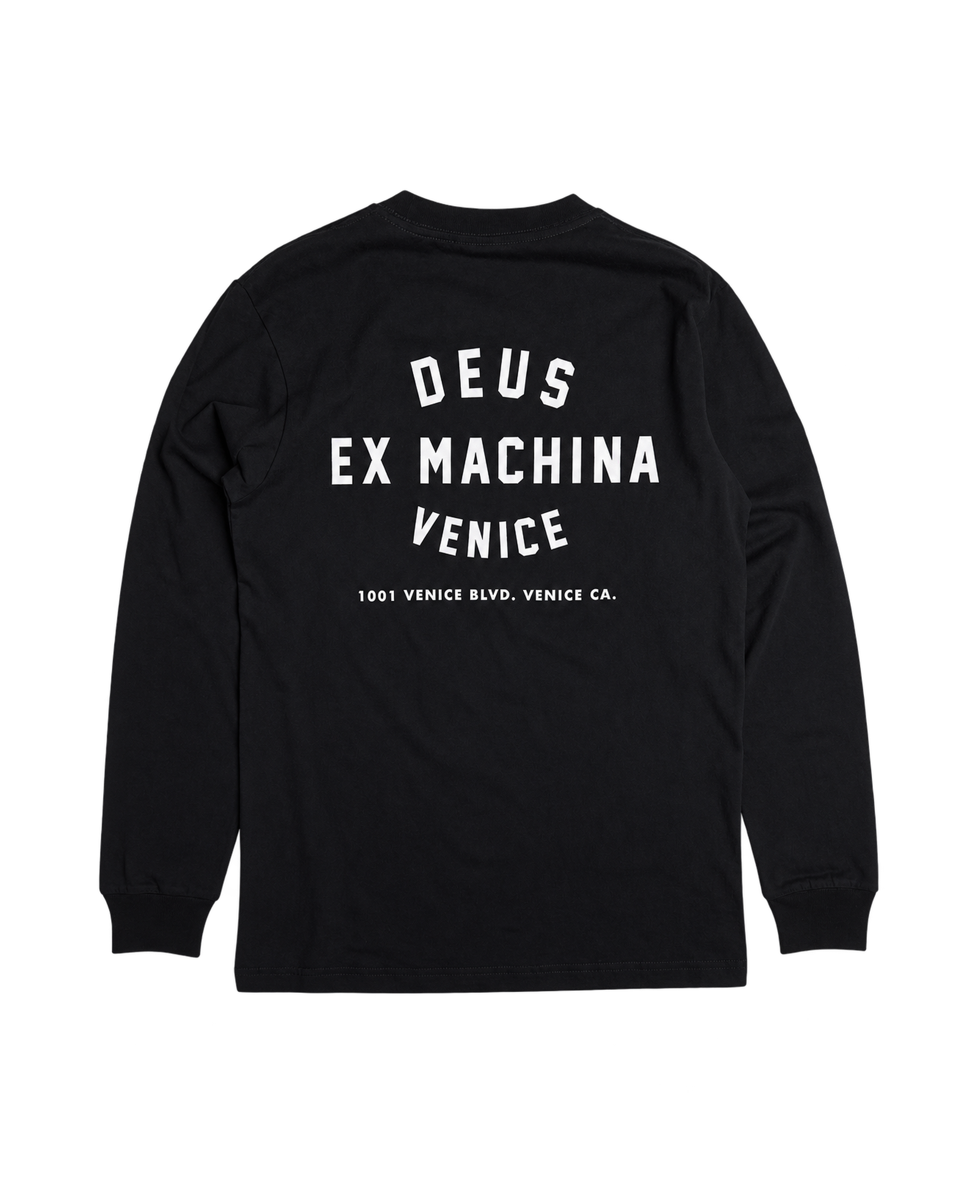 DEUS EX MACHINA Venice LS Black - flat frontal transparente