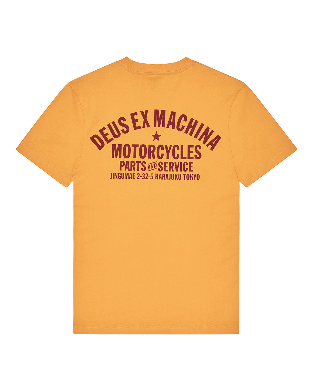 Camiseta Deus Harajuku Address Radiant Yellow - vista trasera