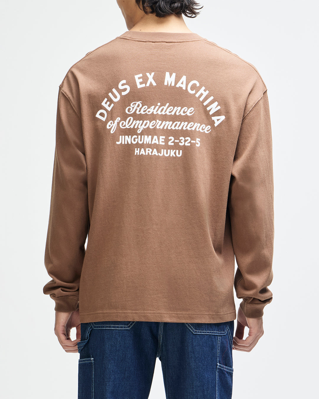 Camiseta Deus Harajuku Sign LS Bison Brown - imagen 3
