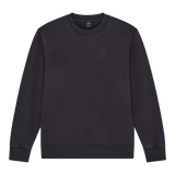 DEUS EX MACHINA – Schwarzes Sweatshirt mit Schild-Garnfärbung