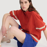 Blusa BOBO CHOSES Contrast Sleeve