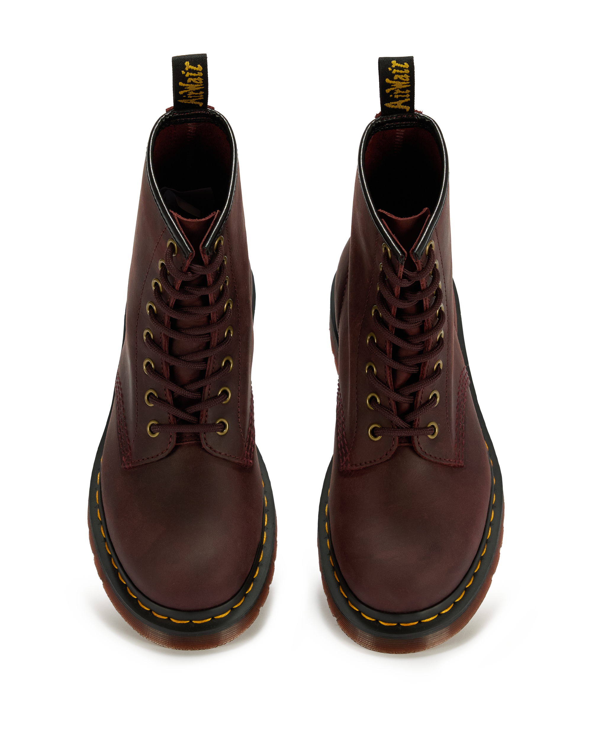 Dr. Martens 1460 Crazy Horse Cherry Red vista frontal