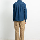 EDMMOND STUDIOS Duck Denim Shirt Stone Wash - look 2