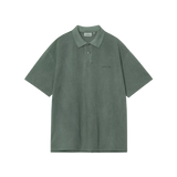 Polo CARHARTT WIP S/S Wayne Dark Scarab Garment Dyed