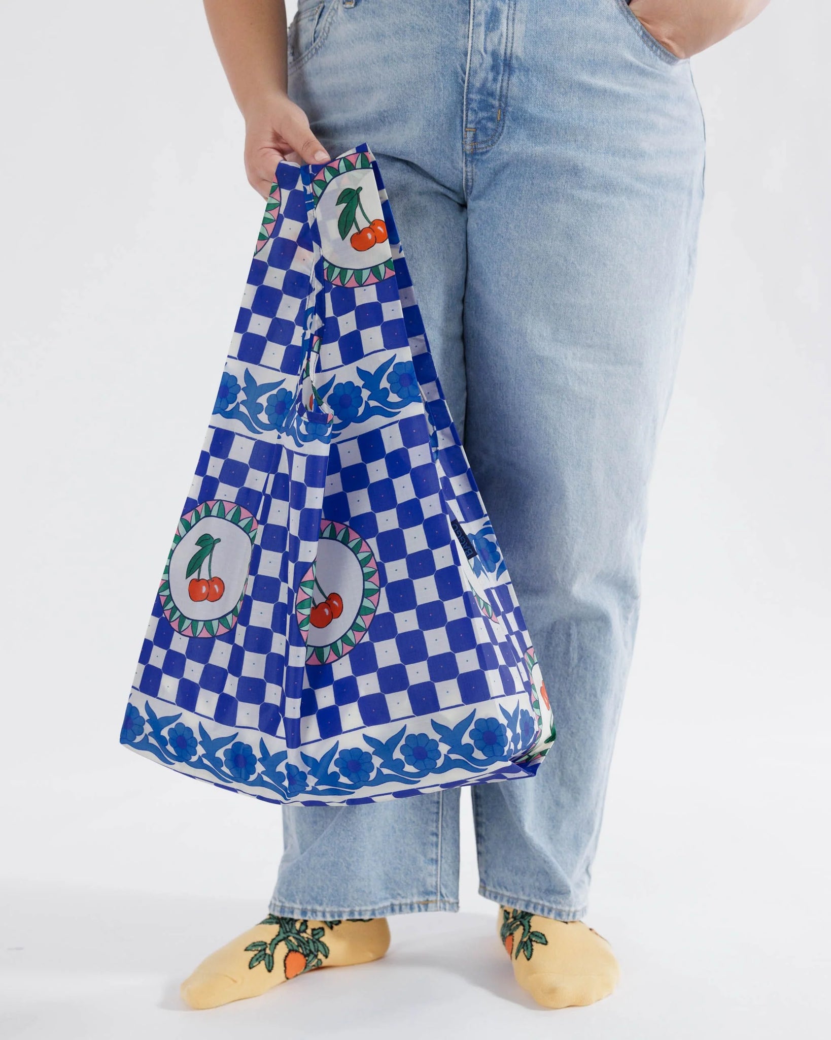 Cherry Tile Recycled Standard Baggu Bag