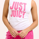 Camiseta JUST JUICY The Icons Tank Blanca