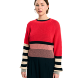 Jersey SUITE13LAB Nelas Stripes Red — vista principal, fotografía con modelo