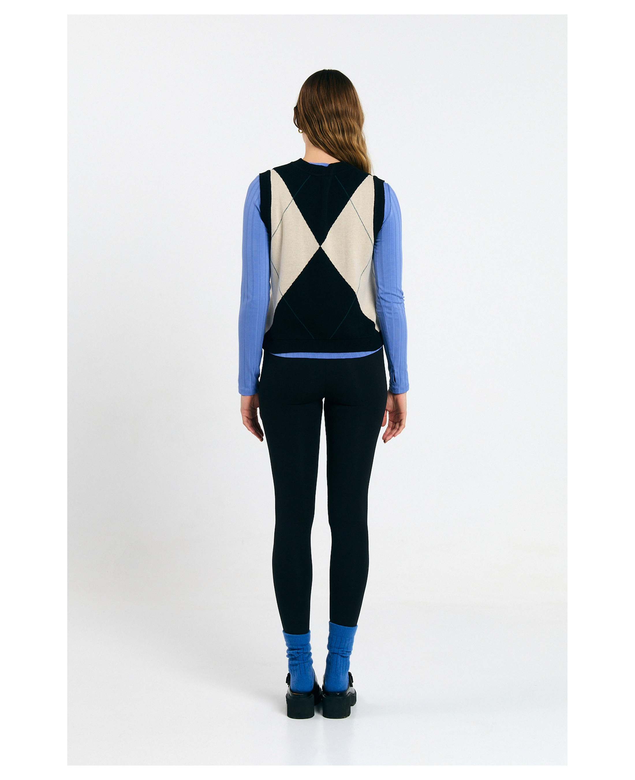 Chaleco SUITE13LAB Relvas Argyle Black — vista 2
