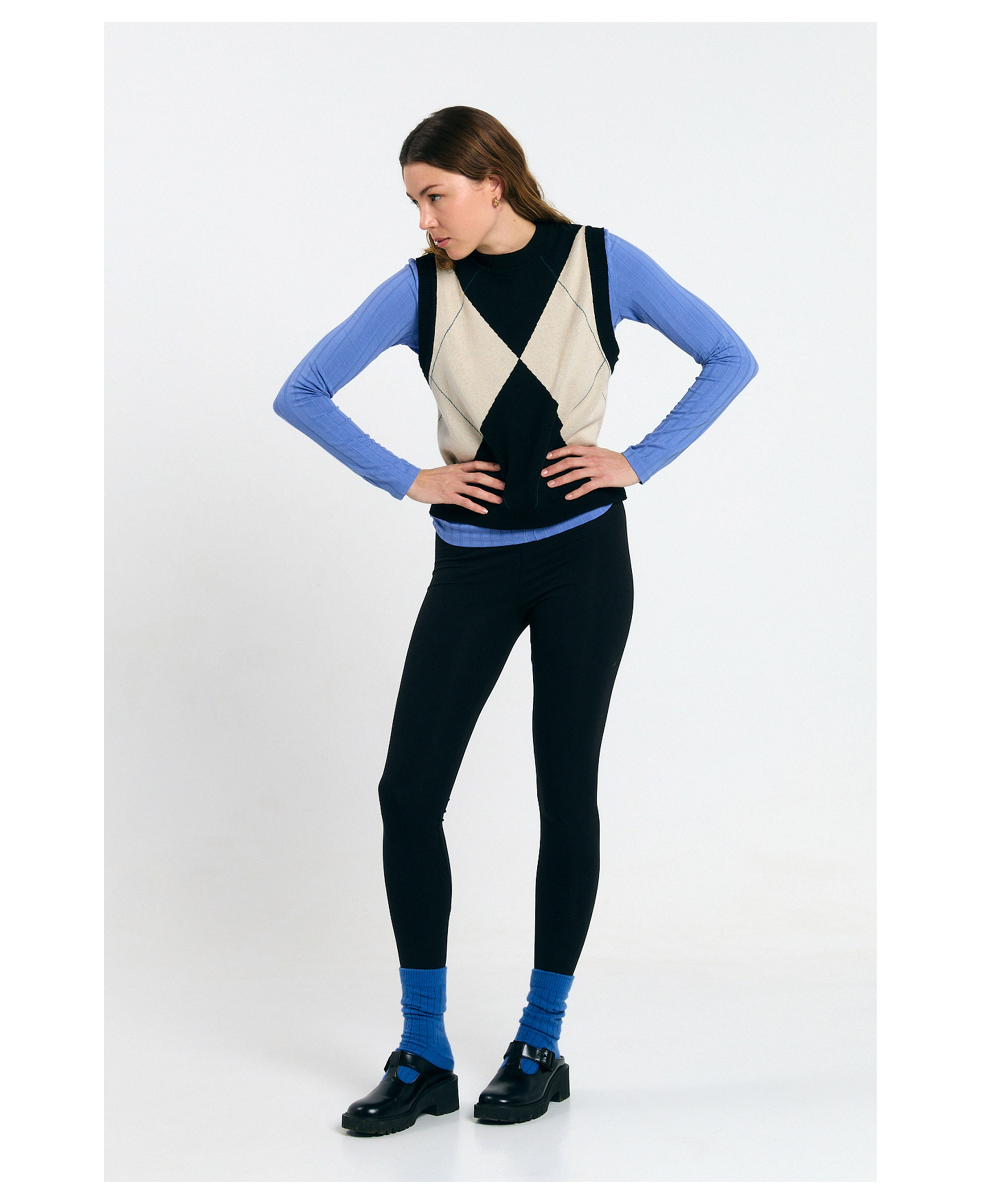 Chaleco SUITE13LAB Relvas Argyle Black — vista 3