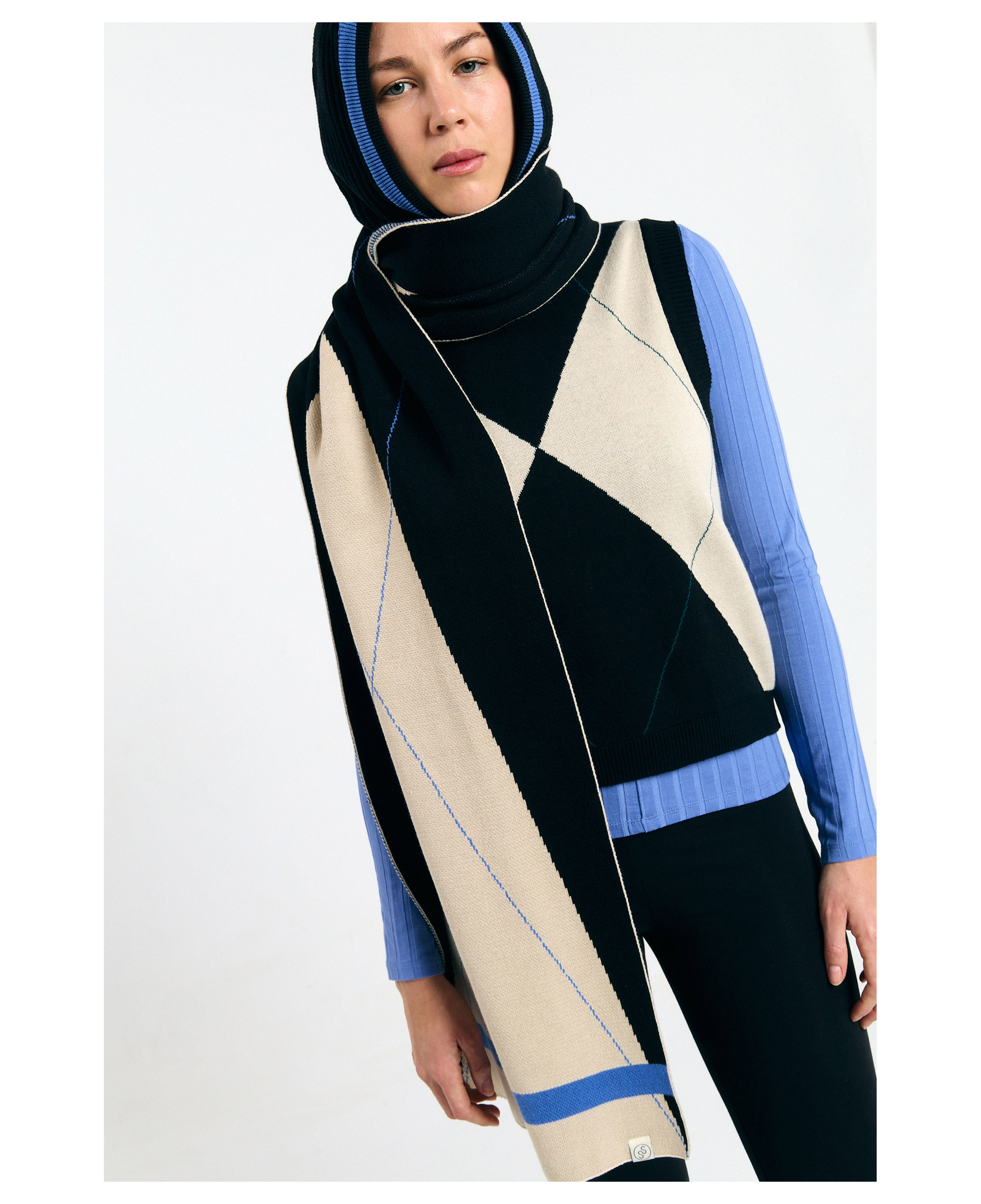 Chaleco SUITE13LAB Relvas Argyle Black — vista 4