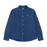 Camisa EDMMOND STUDIOS Duck Denim Shirt Plain Stone Wash