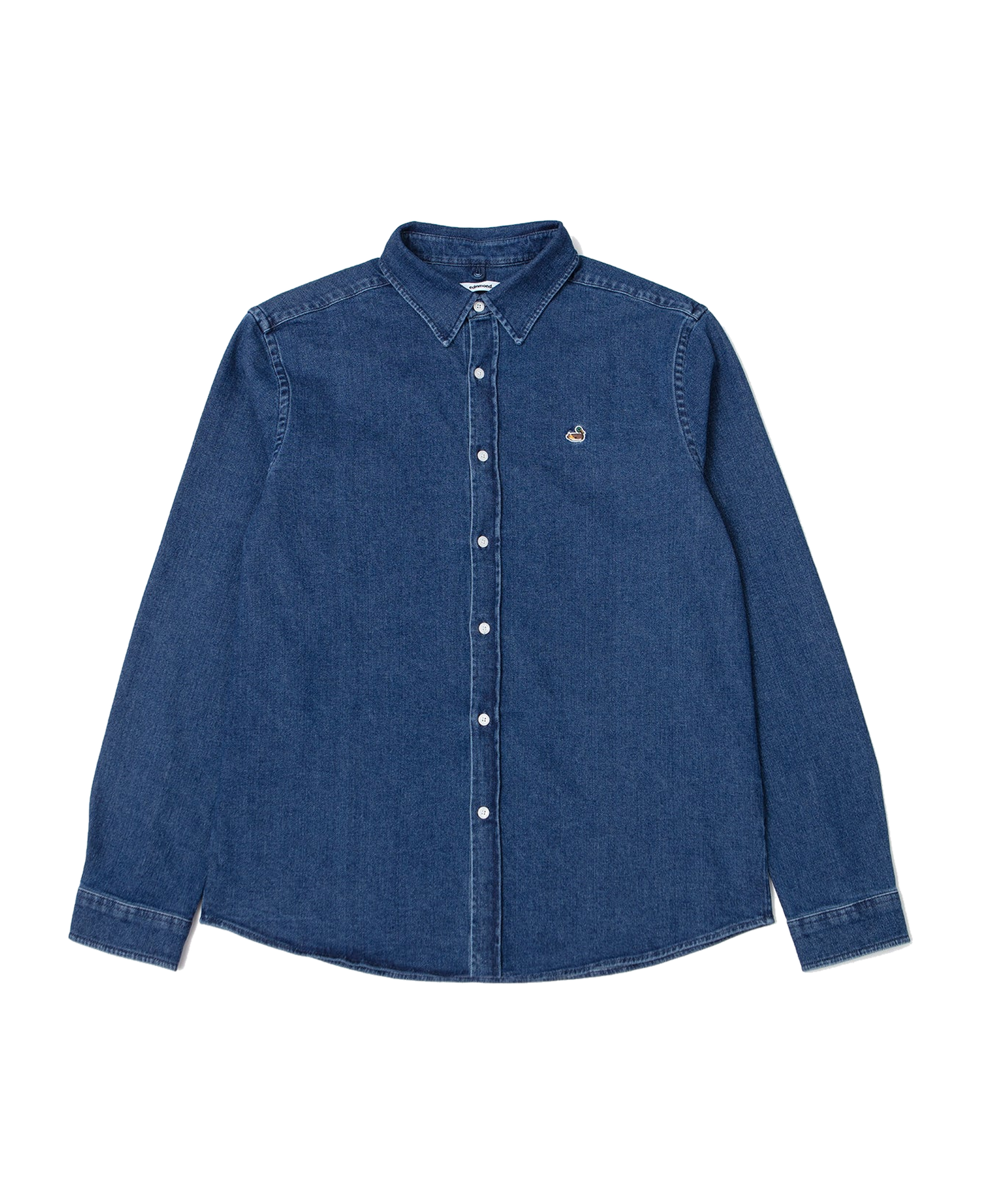 Camisa EDMMOND STUDIOS Duck Denim Shirt Plain Stone Wash