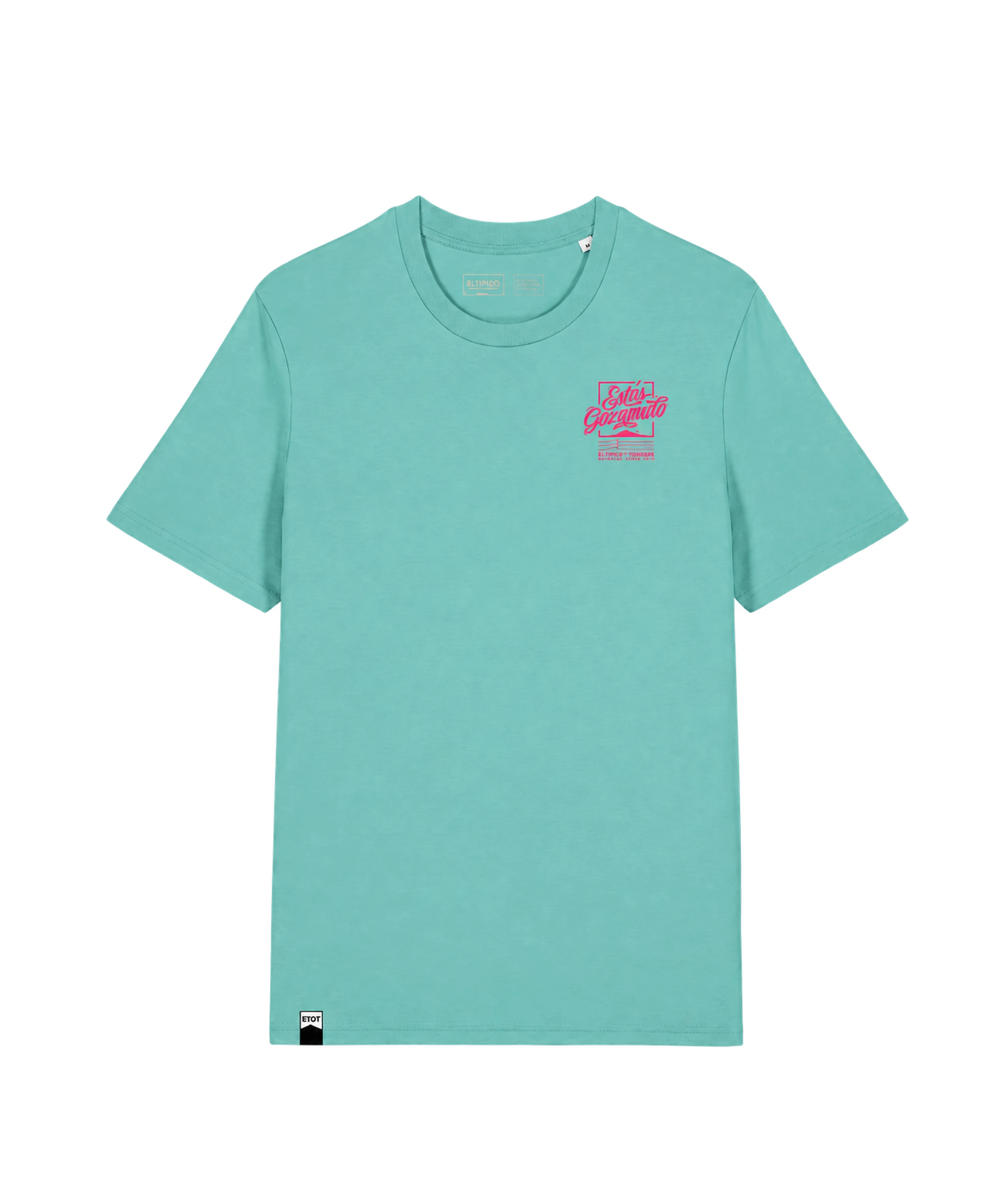 Camiseta El Típico Estás Gozando Pool Blue - flat frontal