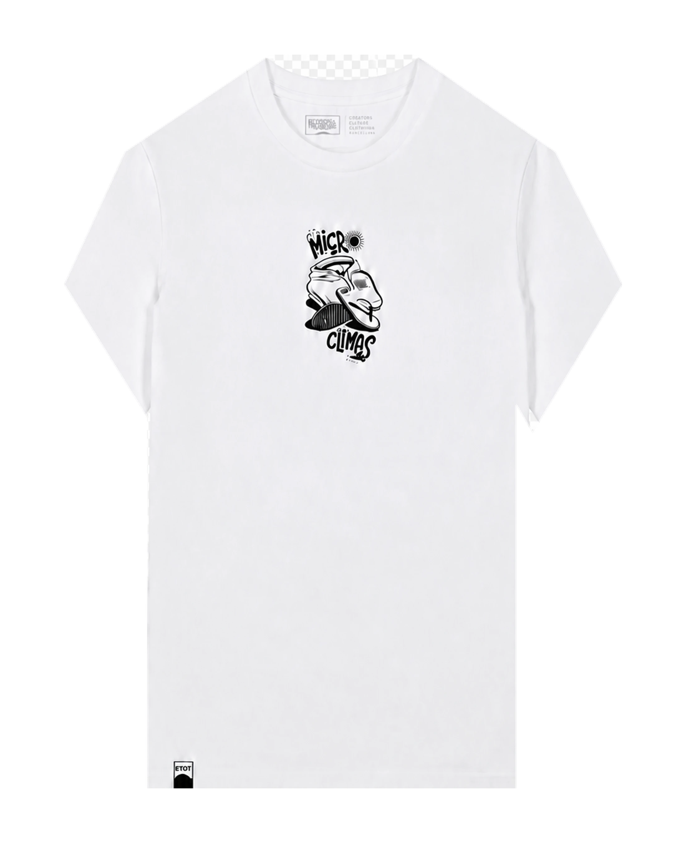 Camiseta El Típico Microclimas Blanca - flat frontal