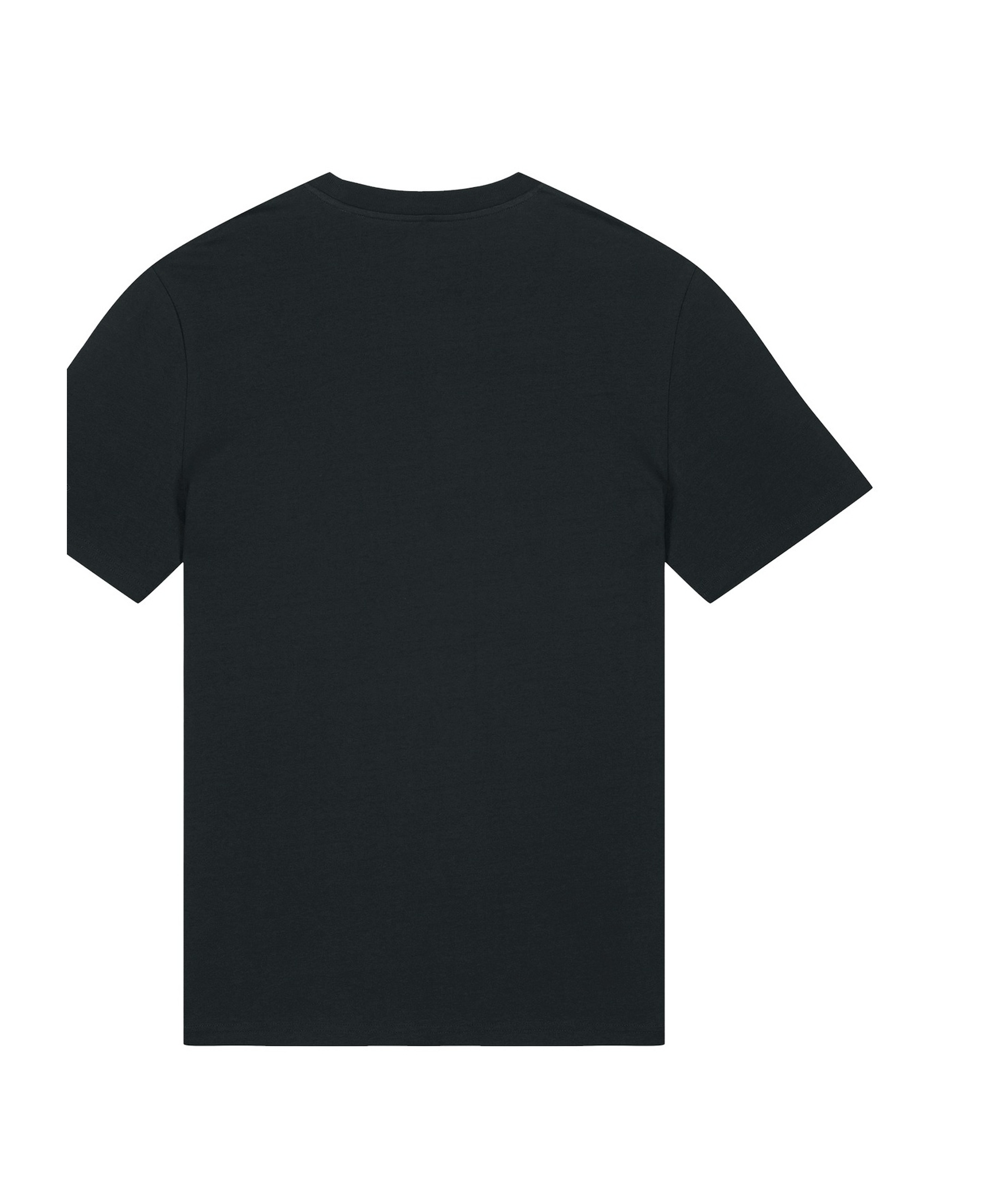 Camiseta El Típico de Tenerife Ocho Islas One Heart negra, vista trasera