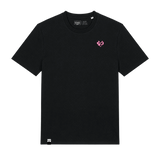 Camiseta El Típico Ocho Islas One Heart Negra - flat frontal