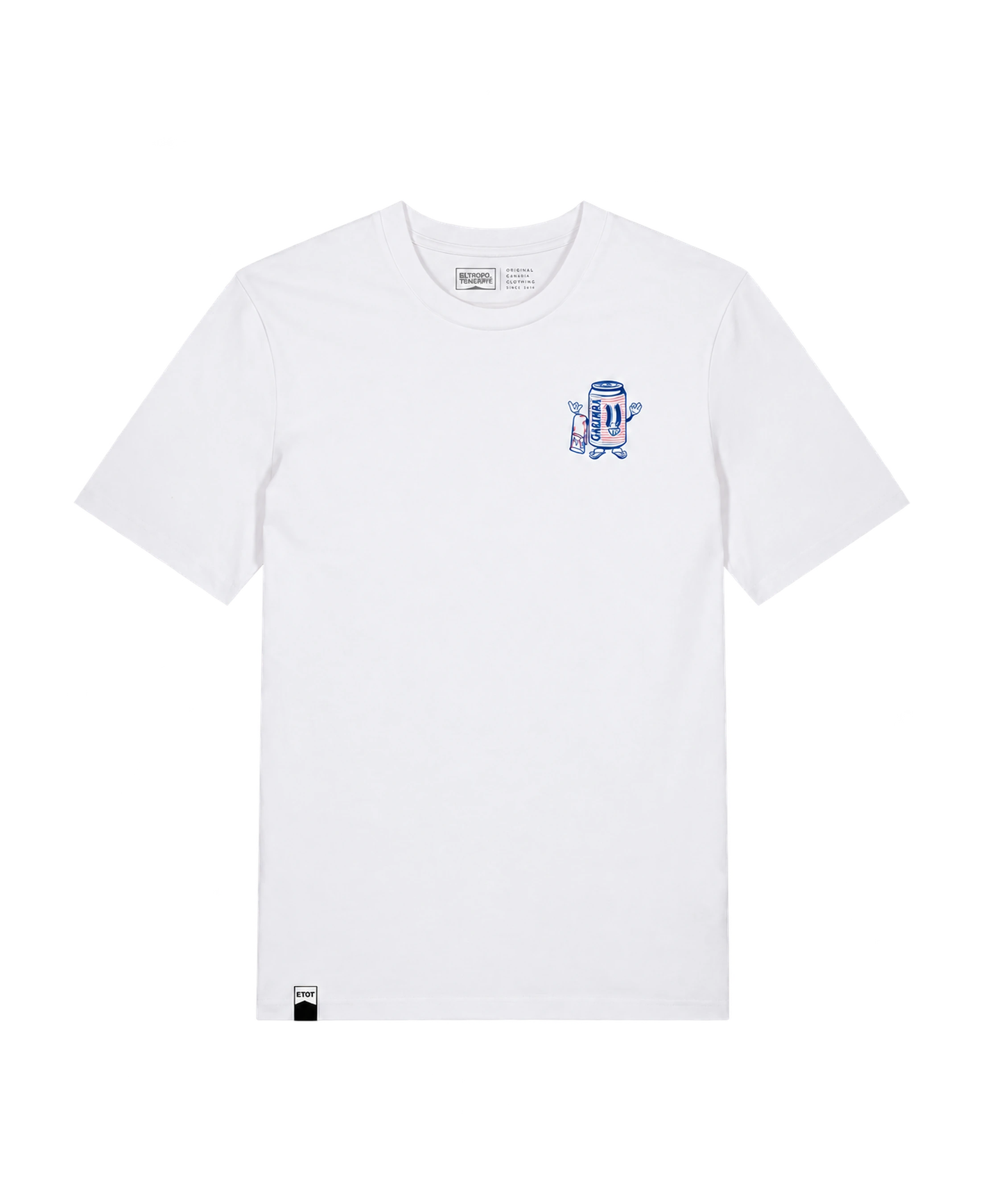 Camiseta El Típico Sol Chuzo y Garimbita Blanca - flat frontal