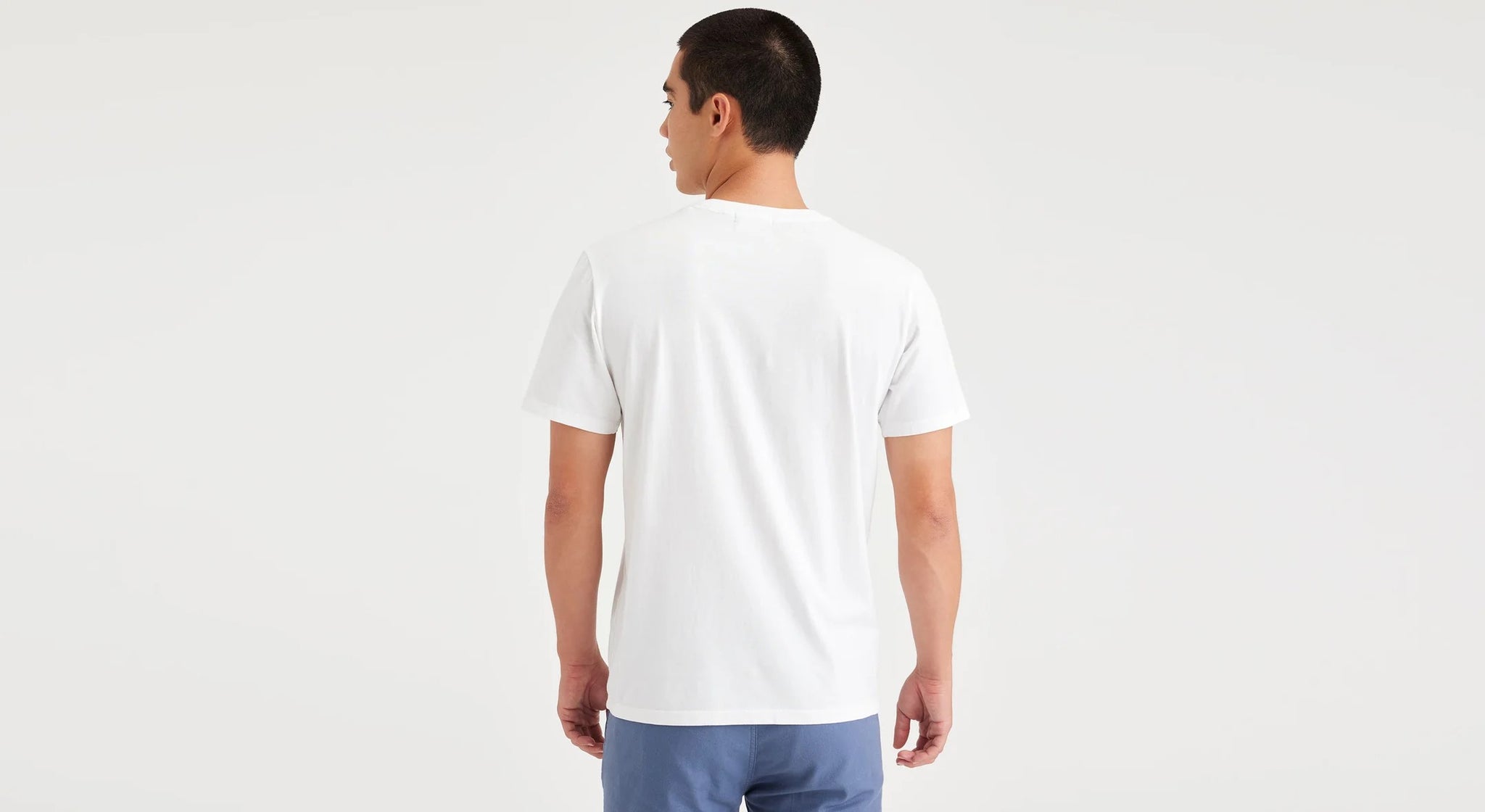 Dockers Slim Fit Logo Surfer T-Shirt Lucent White 