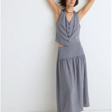 Falda ESE O ESE Bretagne Blue Stripes