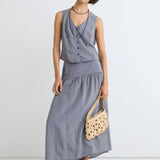 Falda ESE O ESE Bretagne Blue Stripes