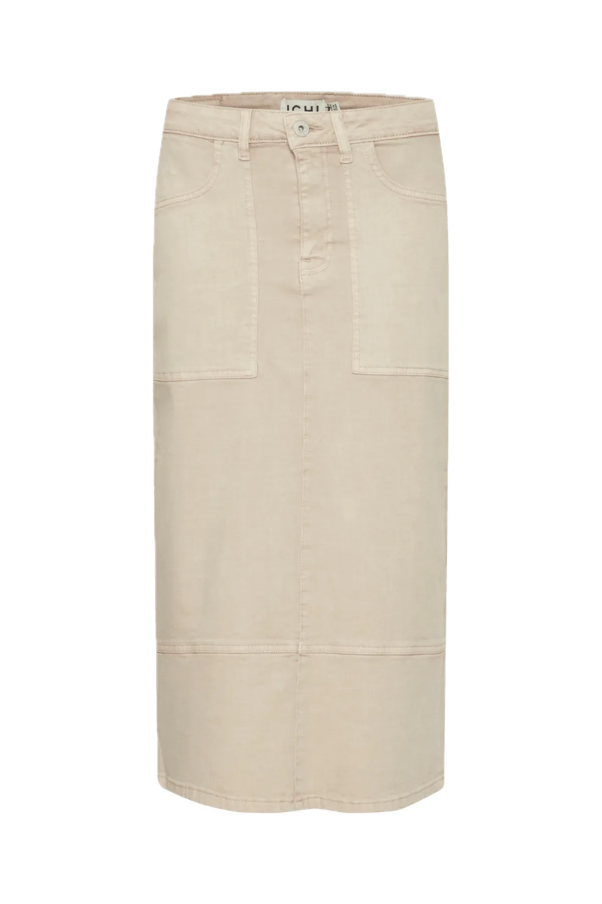 Falda ICHI Cenny Doeskin - ECRU