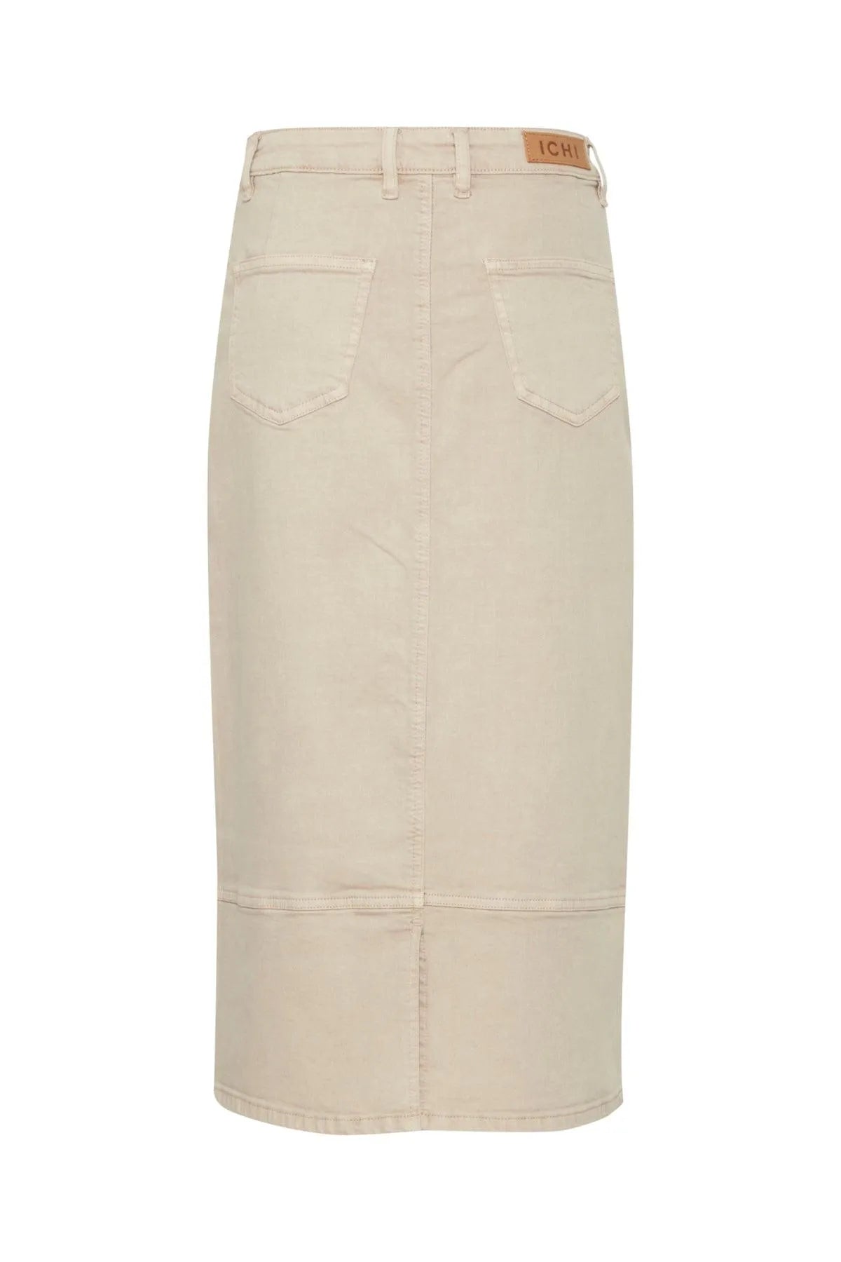Falda ICHI Cenny Doeskin - ECRU